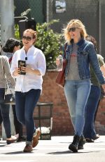 LESLIE BIBB and ALYSON HANNIGAN Out for Lunch in Studio City 04/10/2018