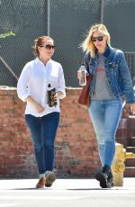 LESLIE BIBB and ALYSON HANNIGAN Out for Lunch in Studio City 04/10/2018