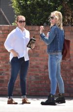 LESLIE BIBB and ALYSON HANNIGAN Out for Lunch in Studio City 04/10/2018