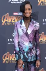 LETITIA WRIGHT at Avengers: Infinity War Premiere in Los Angeles 04/23/2018