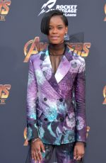 LETITIA WRIGHT at Avengers: Infinity War Premiere in Los Angeles 04/23/2018