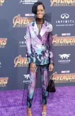 LETITIA WRIGHT at Avengers: Infinity War Premiere in Los Angeles 04/23/2018