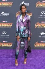 LETITIA WRIGHT at Avengers: Infinity War Premiere in Los Angeles 04/23/2018