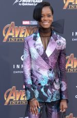 LETITIA WRIGHT at Avengers: Infinity War Premiere in Los Angeles 04/23/2018