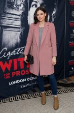 LILAH PARSONS at Witness for the Prosecution by Agatha Christie Play in London 04/25/2018