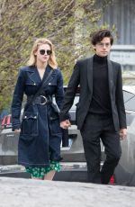 LILI REINHART and COLE SPROUSE Out in Paris 04/02/2018