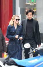 LILI REINHART and COLE SPROUSE Out in Paris 04/02/2018