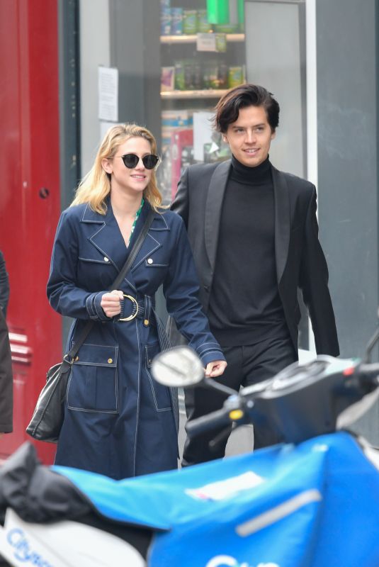 LILI REINHART and COLE SPROUSE Out in Paris 04/02/2018