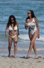 LILLY BECKER in Swimsuit at a Beach in Miami 04/02/20108