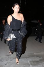 LILY ALDRIDGE Arrives at Gigi’s Birthday Party in New York 04/23/2018
