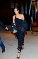 LILY ALDRIDGE Arrives at Gigi’s Birthday Party in New York 04/23/2018