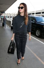 LILY ALDRIDGE at LAX Airport in Los Angeles 04/20/2018