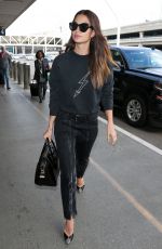 LILY ALDRIDGE at LAX Airport in Los Angeles 04/20/2018