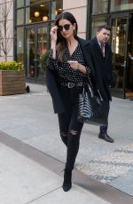 LILY ALDRIDGE Leaves Her Hotel in New York 04/05/2018