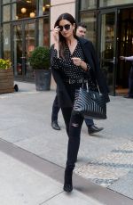 LILY ALDRIDGE Leaves Her Hotel in New York 04/05/2018