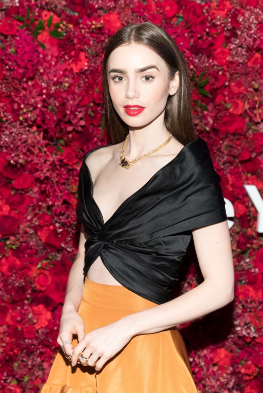 LILY COLLINS at Cartier