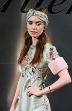 LILY COLLINS at Cartier