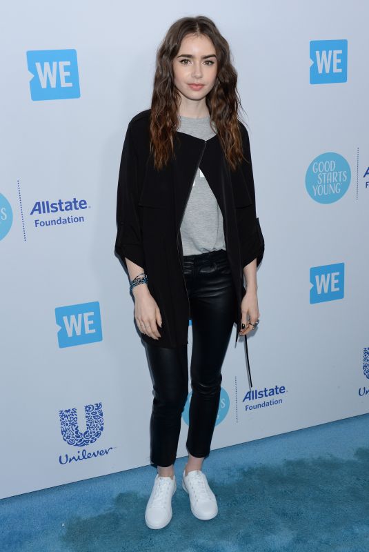 LILY COLLINS at WE Day California in Los Angeles 04/19/2018