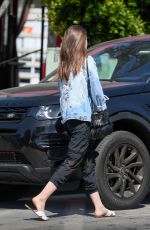 LILY COLLINS Out and About in Los Angeles 04/12/2018