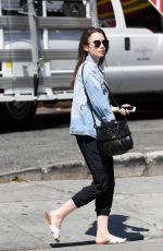 LILY COLLINS Out and About in Los Angeles 04/12/2018