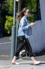LILY COLLINS Out and About in Los Angeles 04/12/2018