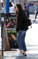 LILY COLLINS Out for Coffee in Los Angeles 04/16/2018