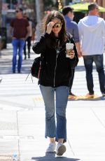 LILY COLLINS Out for Coffee in Los Angeles 04/16/2018