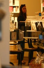 LILY COLLINS Shopping at Williams Sonoma in Beverly Hills 04/18/2018