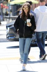 LILY COLLINS Shopping at Williams Sonoma in Beverly Hills 04/18/2018