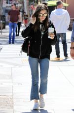 LILY COLLINS Shopping at Williams Sonoma in Beverly Hills 04/18/2018