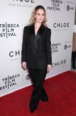 LILY JAMES at Little Woods Screening at Tribeca Film Festival 04/21/2018