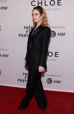 LILY JAMES at Little Woods Screening at Tribeca Film Festival 04/21/2018