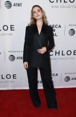 LILY JAMES at Little Woods Screening at Tribeca Film Festival 04/21/2018