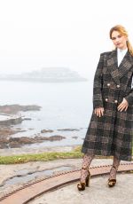 LILY JAMES at The Guernsey Literary and Potato Peel Pie Society Photocall in Guernsey 04/12/2018