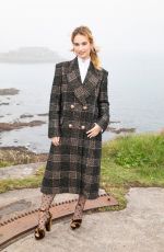 LILY JAMES at The Guernsey Literary and Potato Peel Pie Society Photocall in Guernsey 04/12/2018