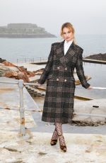 LILY JAMES at The Guernsey Literary and Potato Peel Pie Society Photocall in Guernsey 04/12/2018