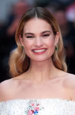 LILY JAMES at The Guernsey Literary and Potato Peel Pie Society Premiere in London 04/09/2018