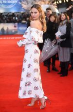 LILY JAMES at The Guernsey Literary and Potato Peel Pie Society Premiere in London 04/09/2018