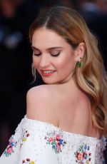 LILY JAMES at The Guernsey Literary and Potato Peel Pie Society Premiere in London 04/09/2018
