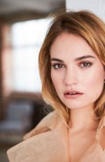 LILY JAMES in Stella Magazine, April  2018