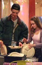 LILY-ROSE DEPP and Walker Bunting at Pinches Tacos in West Hollywood 04/20/2018