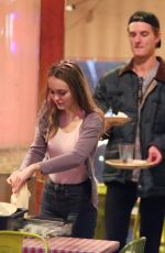 LILY-ROSE DEPP and Walker Bunting at Pinches Tacos in West Hollywood 04/20/2018