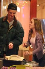 LILY-ROSE DEPP and Walker Bunting at Pinches Tacos in West Hollywood 04/20/2018