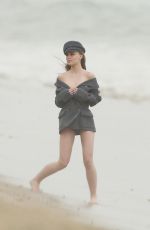 LILY-ROSE DEPP on the Set of a Photoshoot at a Beach in Malibu 04/04/2018