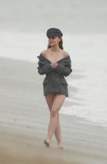 LILY-ROSE DEPP on the Set of a Photoshoot at a Beach in Malibu 04/04/2018