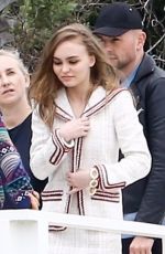 LILY-ROSE DEPP on the Set of a Photoshoot at a Beach in Malibu 04/04/2018