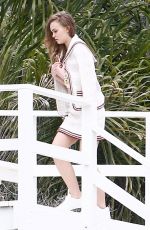 LILY-ROSE DEPP on the Set of a Photoshoot at a Beach in Malibu 04/04/2018