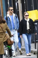 LILY-ROSE DEPP Out and About in Paris 04/29/2018