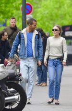 LILY-ROSE DEPP Out and About in Paris 04/29/2018