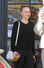 LILY-ROSE DEPP Out for Lunch in Studio City 04/20/2018